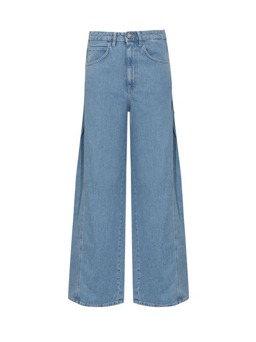 Jeans Cristy wide leg in denim fisso di cotone e lyocell DONDUP | DP852 DFE332D MB9800